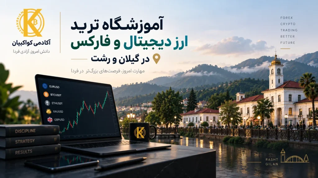 آموزشگاه ترید، ارز دیجیتال و فارکس در گیلان و رشت