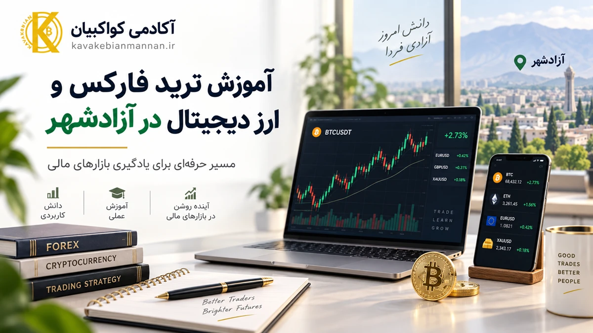 آموزش ترید ارز دیجیتال و فارکس در ازاد شهر