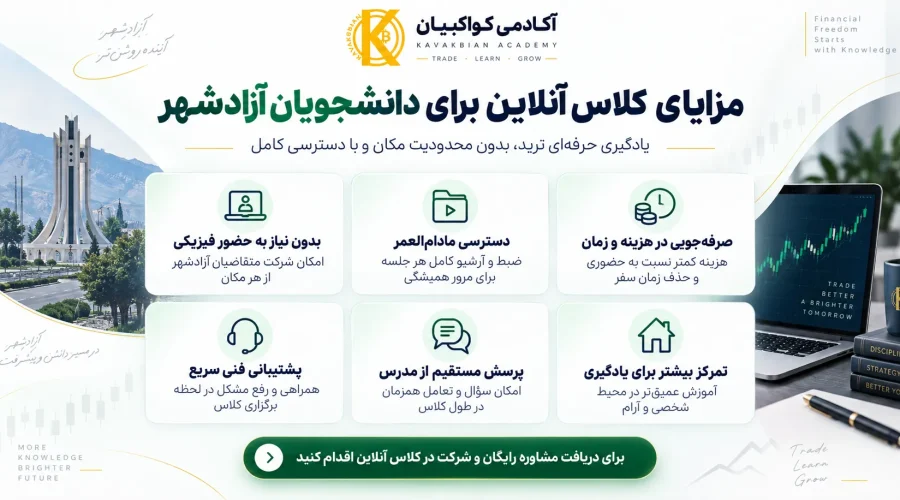 مزایای کلاس آنلاین در آزاد شهر
